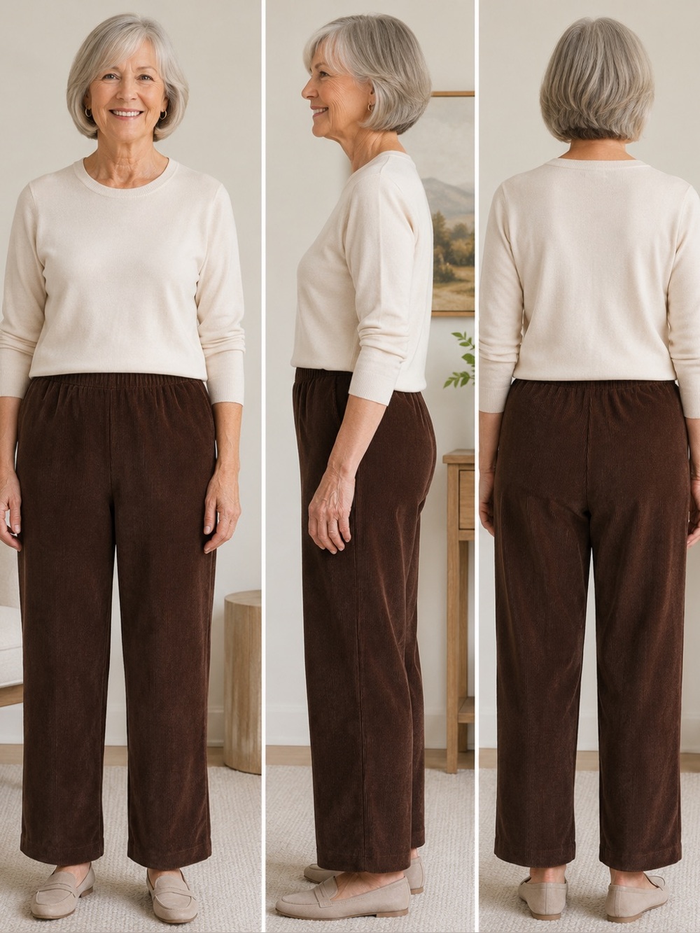 Alfred Dunner pants corduroy womens size 8 like new